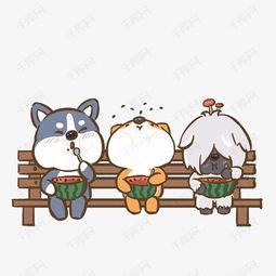 和狗吃瓜的视频素材